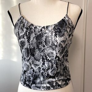GARAGE Snake Print Tank Top - Size:M